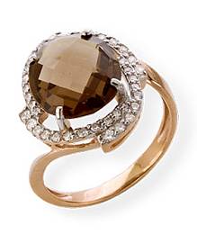 Золотое кольцо с топазами и топазом